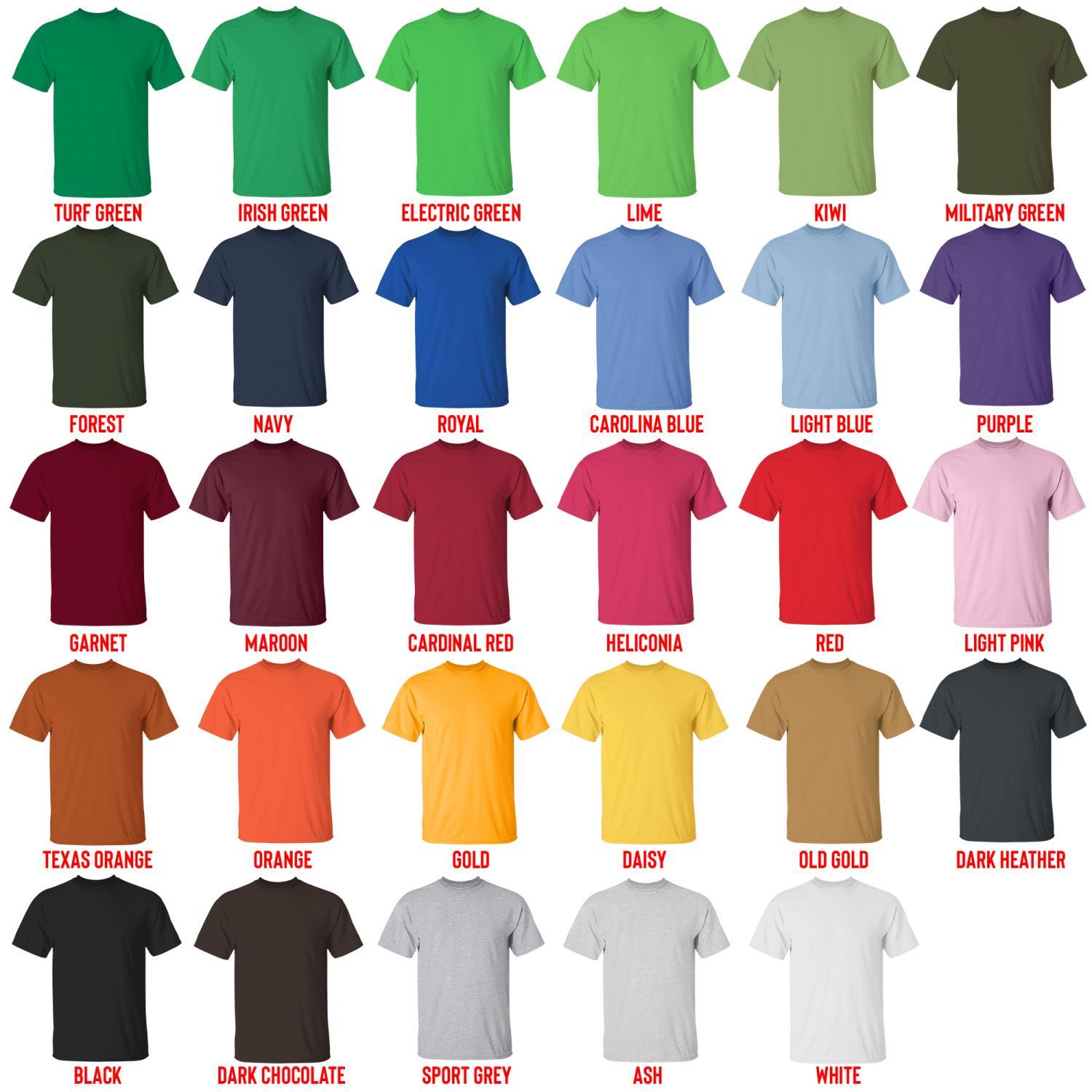 t shirt color chart - Mortal Kombat Shop