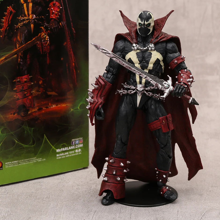 kf Sbb65d08045da40e0944aefdf817691bcD Mortal Kombat 7 inch Spawn with Sword Action Figure PVC Toy Model Doll Collection Gift - Mortal Kombat Shop