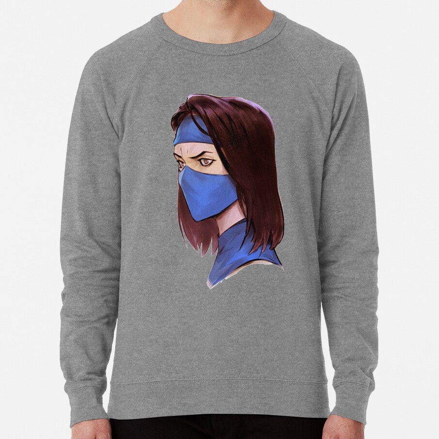 ssrcolightweight sweatshirtmensheather grey lightweight raglan sweatshirtfrontsquare productx1000 bgf8f8f8 - Mortal Kombat Shop