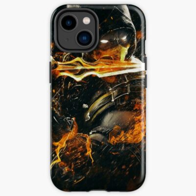 Fire In The Dark Iphone Case - Mortal Kombat Shop